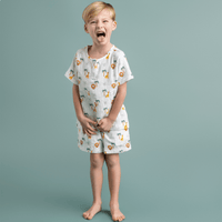 Jungle | Multicolored Boys Beach Set - Muslin