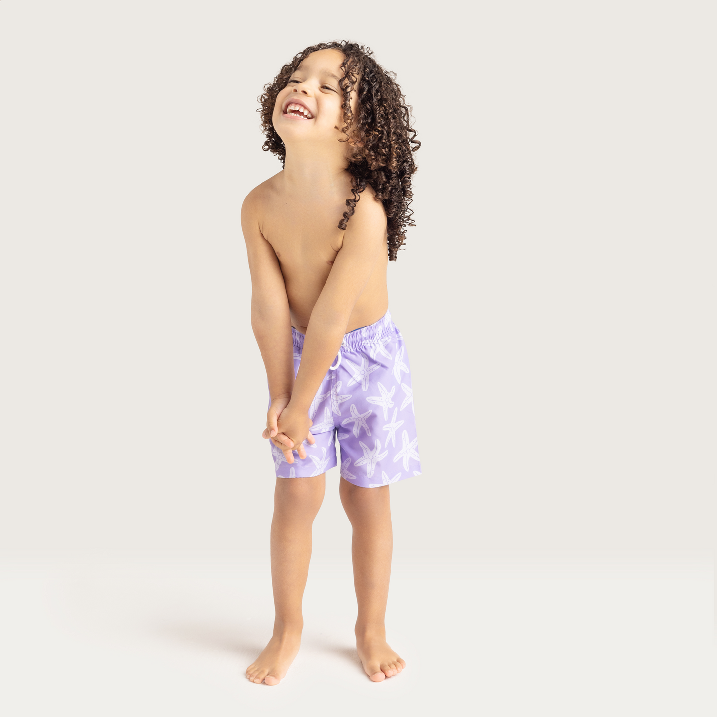 SE UV Swimming Short Boys Lilac Sea Star