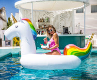 Dreamscape | White Inflatable Cup Holder Unicorn