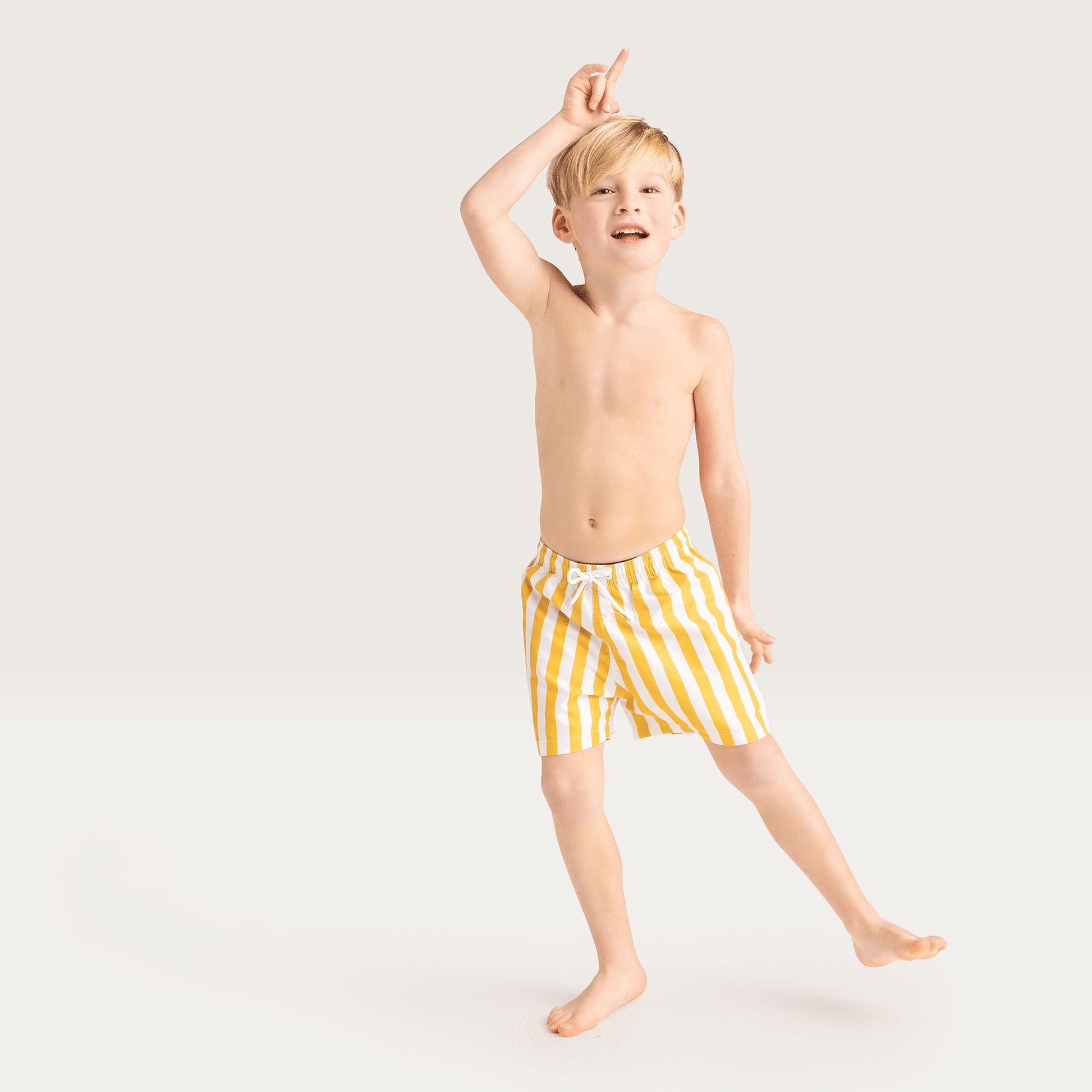 Flow | Yellow/White UV Swim Shorts Boys