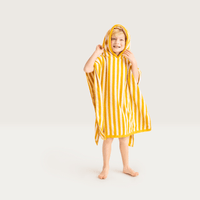 Flow | Yellow/White Beach poncho 65 x 65 cm