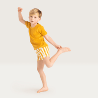 Flow | Yellow/White Boys Beach Set – Terry