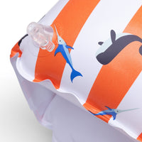 Ocean Stripes | Red/White Swim Arm Bands 0-2 years