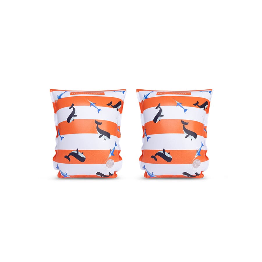 Ocean Stripes | Red/White Swim Arm Bands 0-2 years