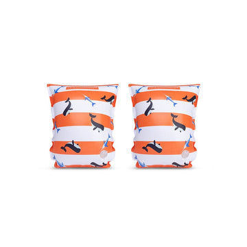 Ocean Stripes | Red/White Swim Arm Bands 0-2 years