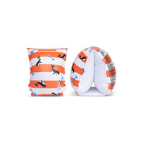 Ocean Stripes | Red/White Swim Arm Bands 0-2 years