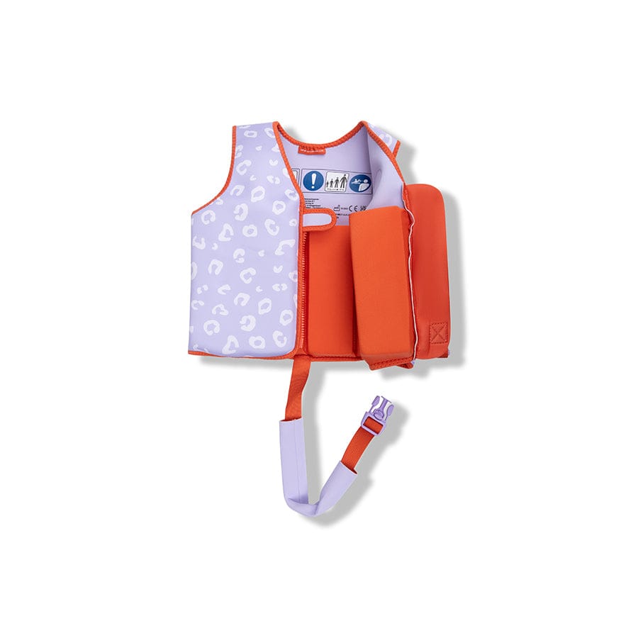 Leopard | Lilac Swim Vest 3-6 years