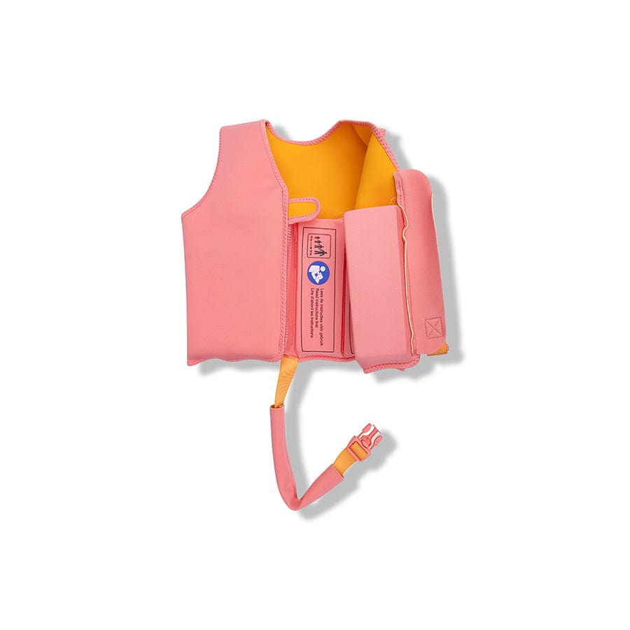 Vivid Clash | Orange/Pink Swim Vest 3-6 years