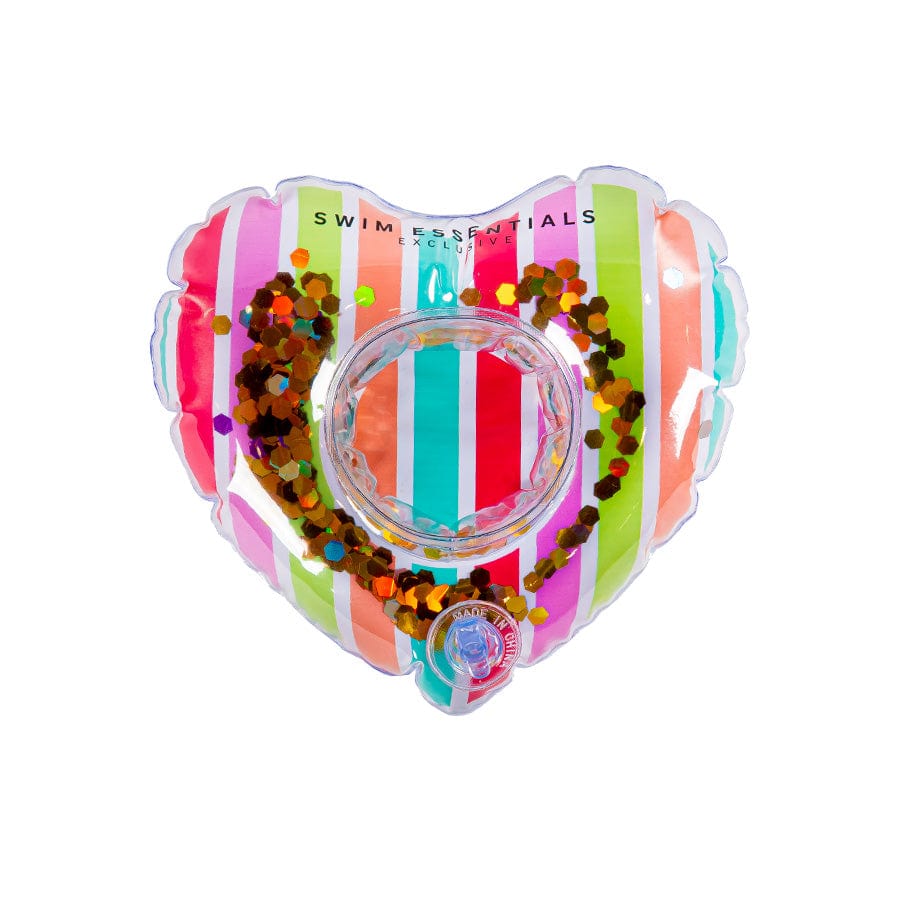 Color Rush | Multicolored Inflatable Cup Holder Heart