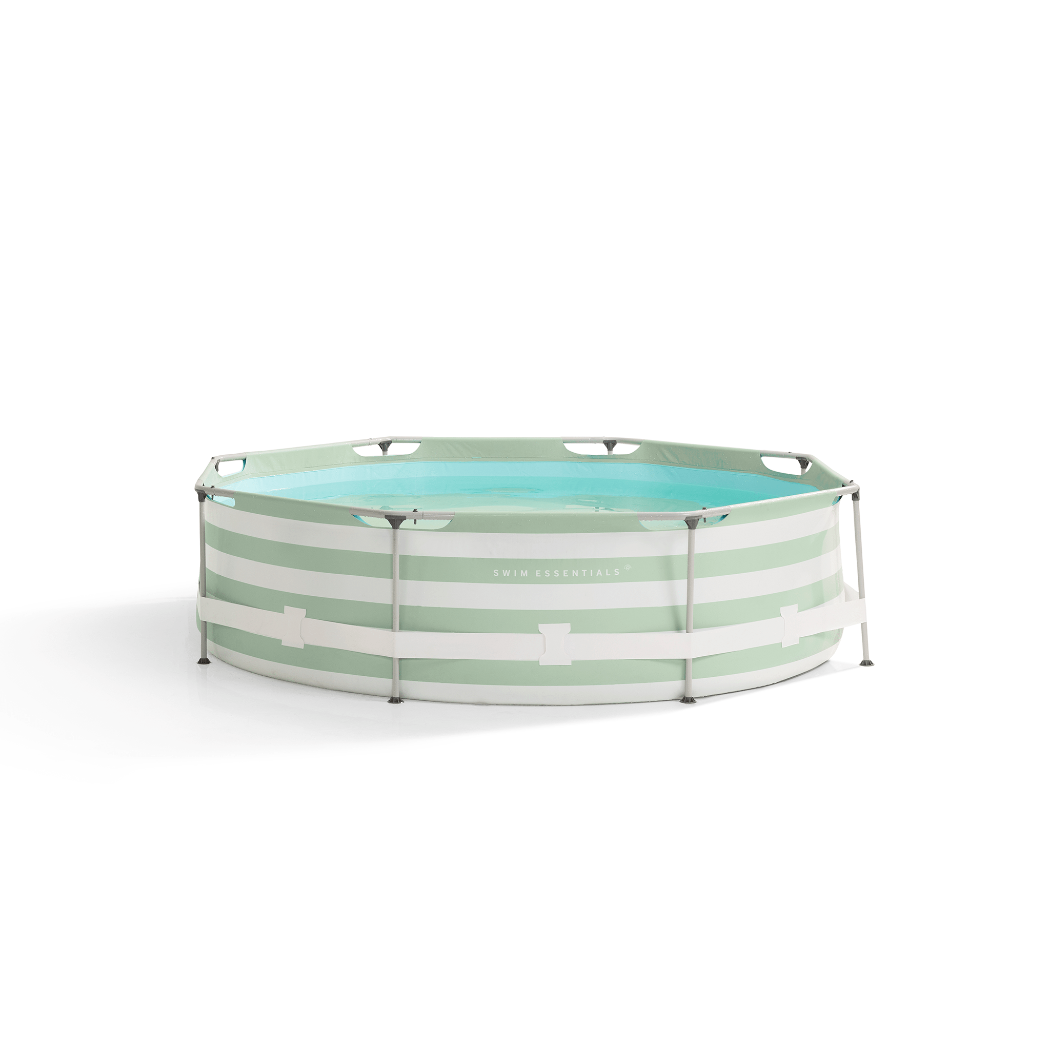 Essence | Green/White Frame Pool Round 305x76 cm including Accessories