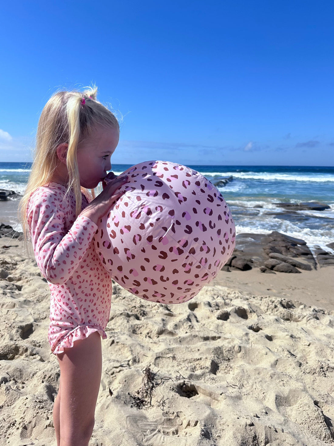 Leopard | Old Pink Beach Ball Ø 51 cm