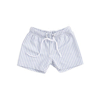 Blue Stripes | Blue/White UV Swim Boxer for Boys