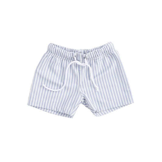 Blue Stripes | Blauw/Witte UV Zwemboxer Jongens