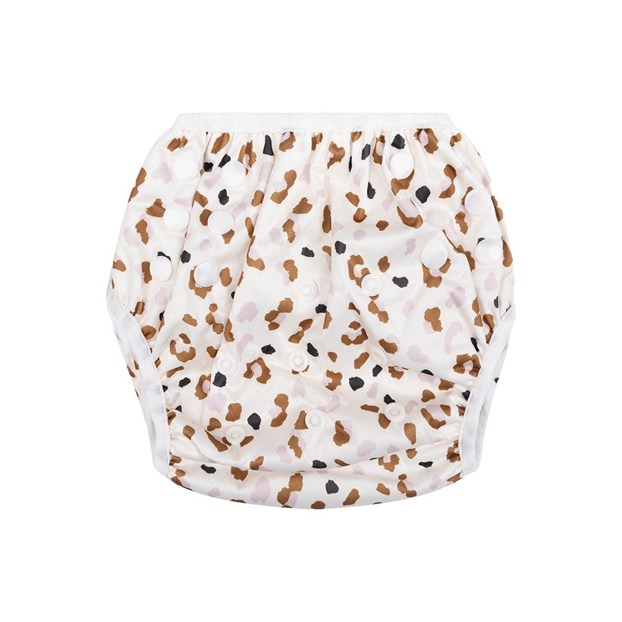 Leopard | Kaki Washable Swim Diaper