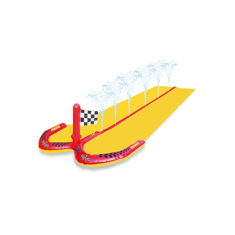 Racing | Multicolored Inflatable Water Slide