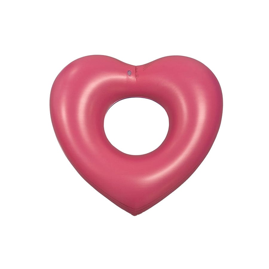 Iconic Tones | Purple/Red Heart Swim Ring Ø 55 cm