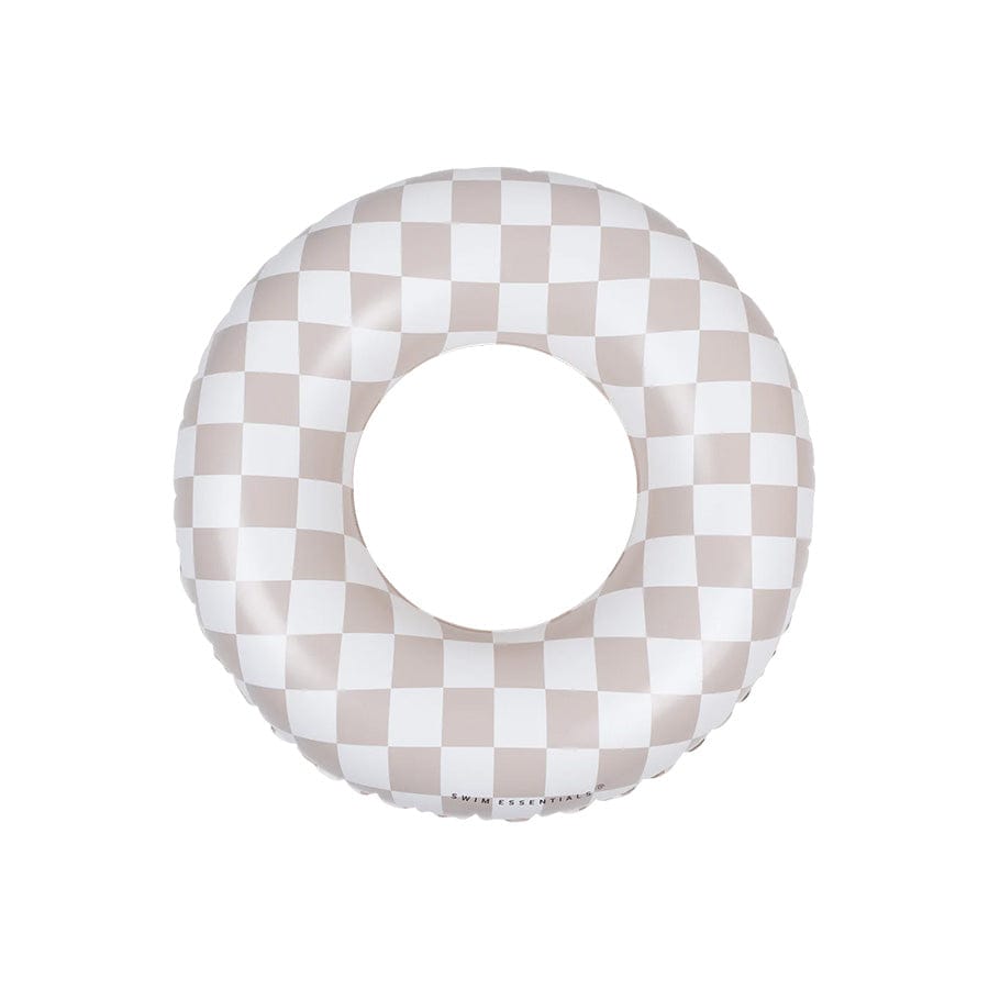 Checkmate | Beige Swim Ring Ø 55 cm