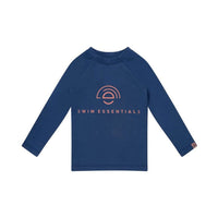 Pure Tones | Dark Blue UV Swim Shirt with Long Sleeves